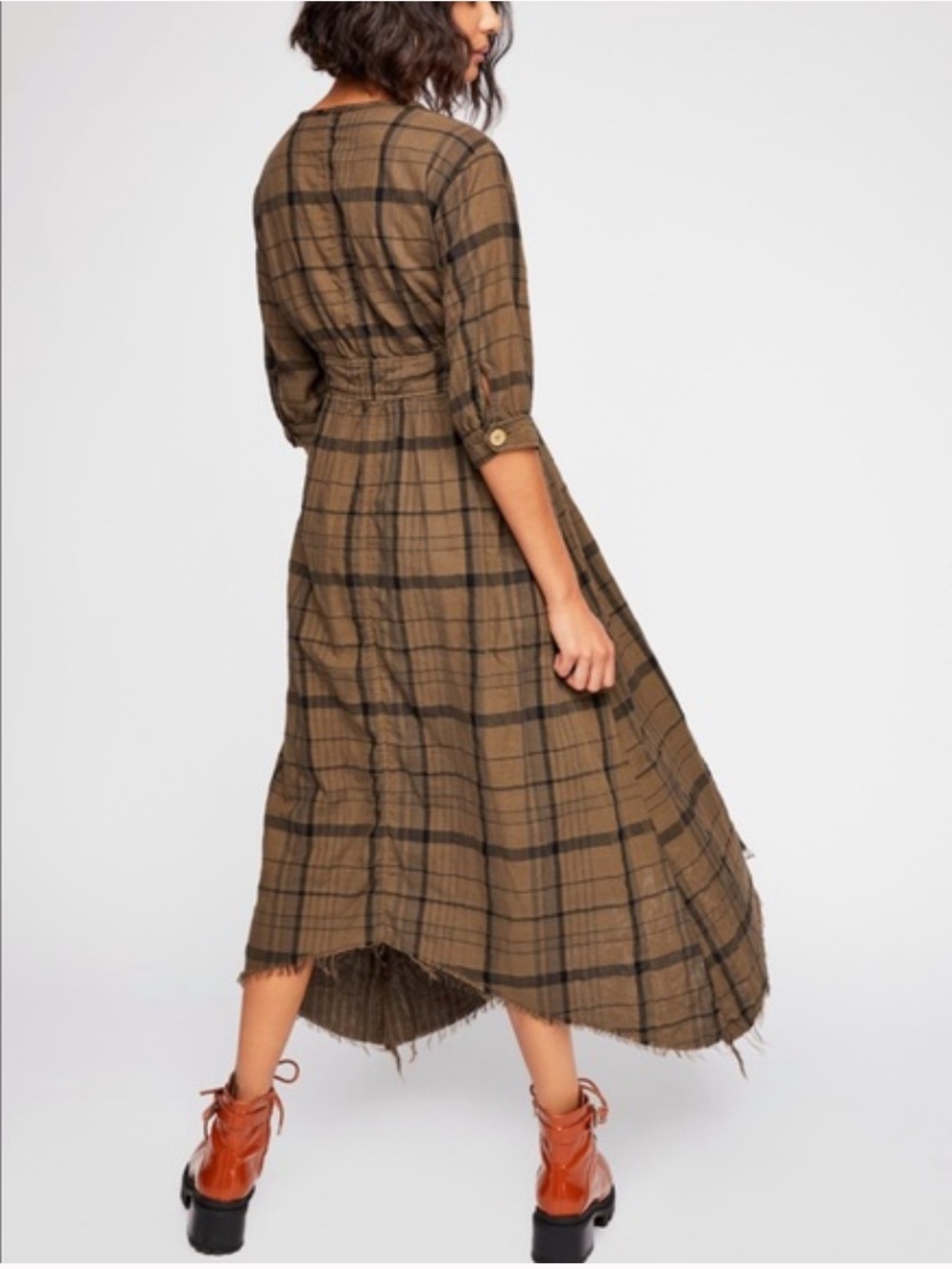 Free People Shades Plaid Dress - Picture 3 of 7